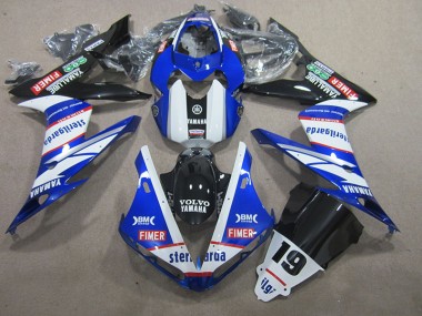 Blau Weiß Volvo Sterilgarda 19 Yamaha R1 04-06 Motorrad Verkleidungen