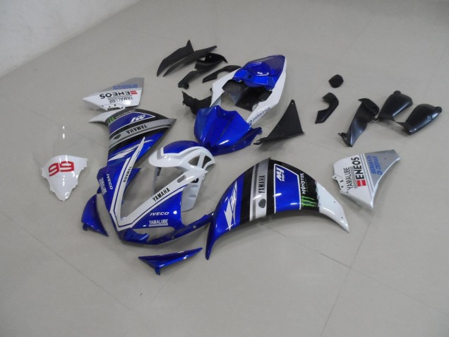 Blau Weiß Yamaha R1 12-14 Motorrad Verkleidung
