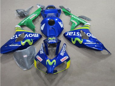 Blaus Movistar Castrol Suzuki GSXR 600 K6 06-07 Motorrad Verkleidungen