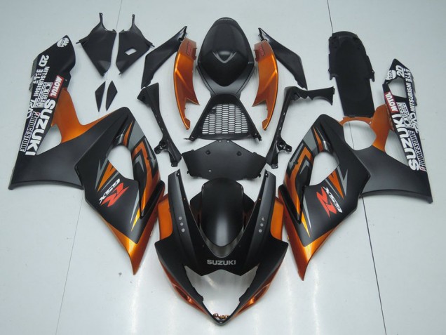 Braun und Matt schwarz Suzuki GSXR 1000 K5 05-06 Motorrad Verkleidungen Braun und Matt schwarz Suzuki GSXR 1000 K5 05-06 Motorrad Verkleidungen