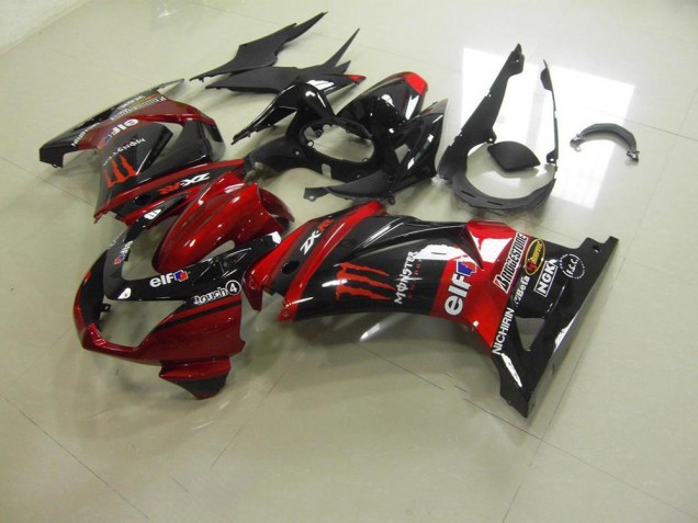 Candy Rot Monster Kawasaki ZX 250R 08-12 Motorrad Verkleidungen