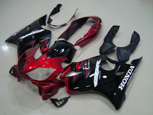 Candy Rot Schwarz Honda CBR 600 F4i 04-07 Motorrad Verkleidungen Candy Rot Schwarz Honda CBR 600 F4i 04-07 Motorrad Verkleidungen