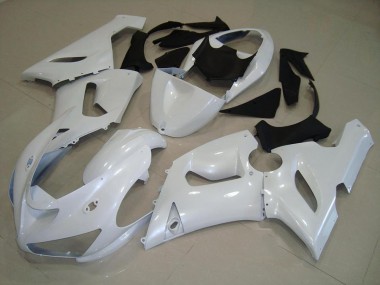 Dunkel Perl Weiß Kawasaki ZX6R 05-06 Motorrad Verkleidungen