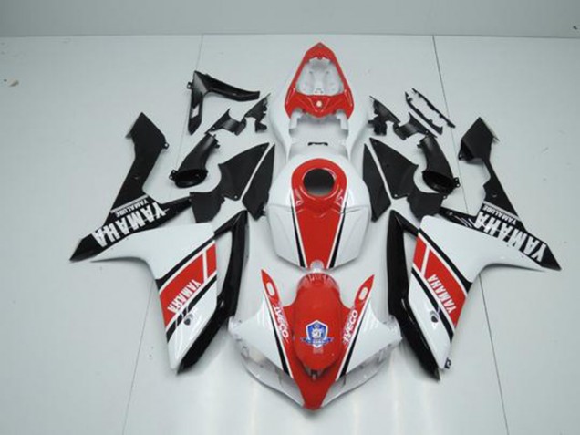 Fabrik Rot Weiß Yamaha R1 07-08 Motorrad Verkleidungen Fabrik Rot Weiß Yamaha R1 07-08 Motorrad Verkleidungen
