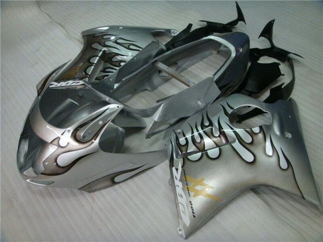 Flamme Silber grau Honda CBR 1100 XX 96-07 Motorrad Verkleidungen Flamme Silber grau Honda CBR 1100 XX 96-07 Motorrad Verkleidungen