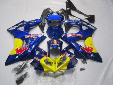 Gelb Blau Red Bull BMW S1000RR 09-14 Motorrad Verkleidungen