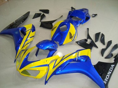 Gelb Blau Schwarz Honda CBR 1000 RR 06-07 Motorrad Verkleidungen