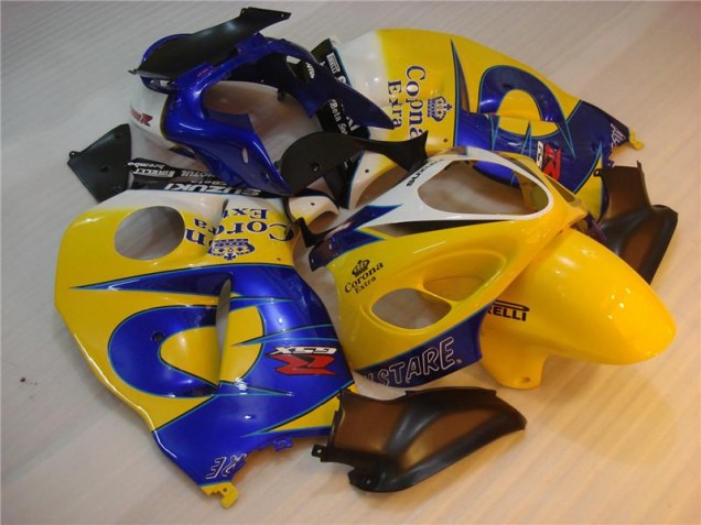 Gelb Blau Suzuki GSXR 1300 Hayabusa 96-07 Motorrad Verkleidungen Gelb Blau Suzuki GSXR 1300 Hayabusa 96-07 Motorrad Verkleidungen