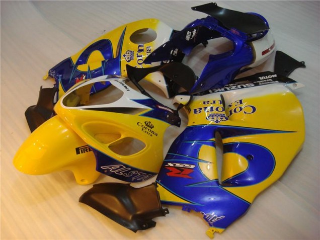 Gelb Blau Suzuki GSXR 1300 Hayabusa 96-07 Motorrad Verkleidungen Gelb Blau Suzuki GSXR 1300 Hayabusa 96-07 Motorrad Verkleidungen