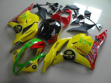 Gelb Corona Extra Honda CBR 600 RR 09-12 Motorrad Verkleidungen