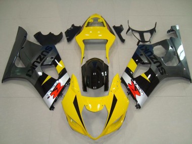 Gelb Grau Suzuki GSXR 1000 K3 03-04 Motorrad Verkleidungen