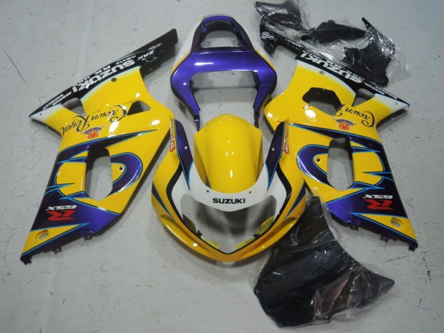 Gelb Lila Suzuki GSXR 600 K1 K2 K3 01-03 Motorrad Verkleidungen Gelb Lila Suzuki GSXR 600 K1 K2 K3 01-03 Motorrad Verkleidungen
