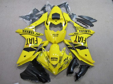 Gelb Schwarz Motul Fiat Yamaha R1 07-08 Motorrad Verkleidungen
