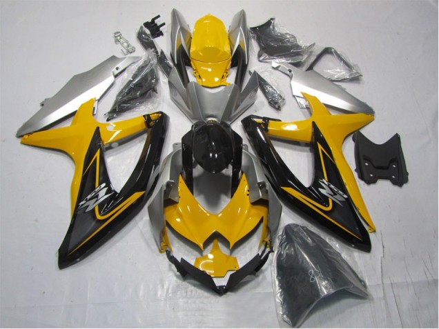 Gelb Schwarz Suzuki GSXR 1000 K7 07-08 Motorrad Verkleidung Gelb Schwarz Suzuki GSXR 1000 K7 07-08 Motorrad Verkleidung