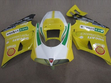 Gelb Shell Info Strrda Ducati 748 93-05 Motorrad Verkleidungen