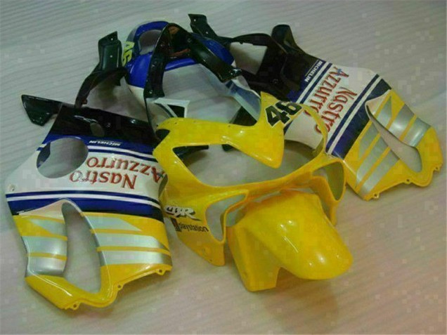 Gelb Silber Nastro Azzurro Honda CBR 600 F4i 01-03 Motorrad Verkleidungen