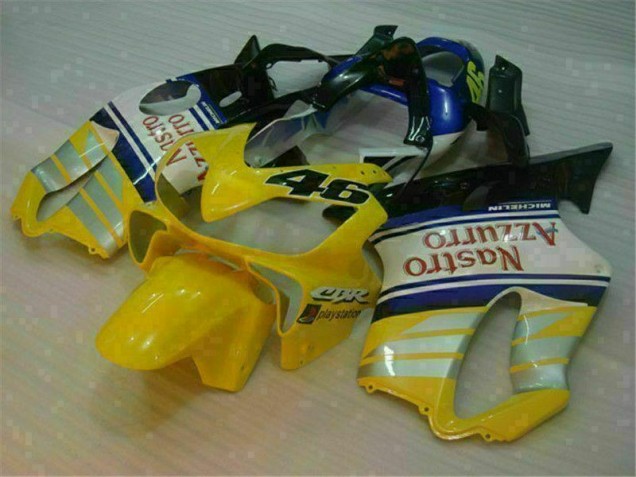 Gelb Silber Nastro Azzurro Honda CBR 600 F4i 01-03 Motorrad Verkleidungen