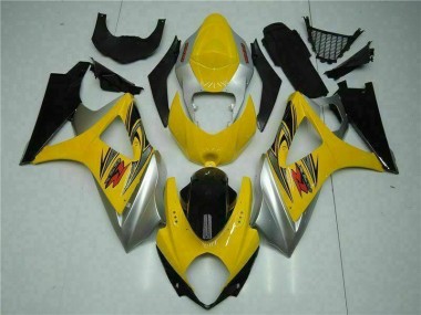 Gelb Suzuki GSXR 1000 K7 07-08 Motorrad Vollverkleidung