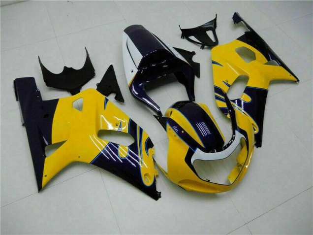 Gelb Suzuki GSXR 600 / 750 K1 K2 K3 01-03 Motorrad Vollverkleidung