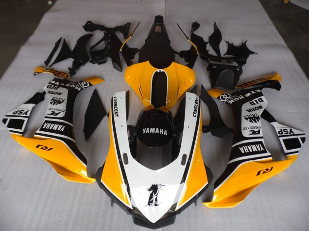 Gelb Weiß Schwarz Yamaha R1 15-19 Motorrad Verkleidungen Gelb Weiß Schwarz Yamaha R1 15-19 Motorrad Verkleidungen