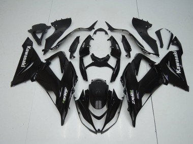 Glänzend Schwarz Kawasaki ZX6R 13-18 Motorrad Verkleidung