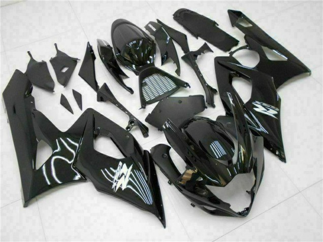 Glänzend Schwarz Suzuki GSXR 1000 K5 05-06 Motorrad Verkleidung Glänzend Schwarz Suzuki GSXR 1000 K5 05-06 Motorrad Verkleidung