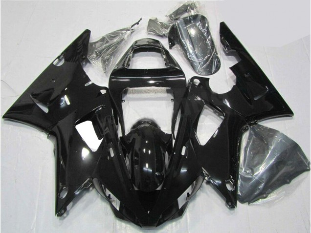 Glänzend Schwarz Yamaha R1 00-01 Motorrad Verkleidungen