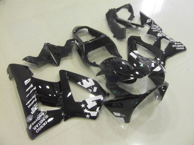 Glänzend Schwarz mit Stern Honda CBR 900 RR 929 00-01 Motorrad Verkleidungen Glänzend Schwarz mit Stern Honda CBR 900 RR 929 00-01 Motorrad Verkleidungen