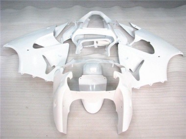 Glänzend Weiß Kawasaki ZX6R 00-02 Motorrad Verkleidungen