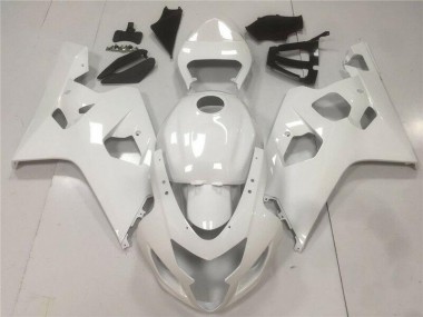 Glänzend Weiß Suzuki GSXR 600 / 750 K4 04-05 Motorrad Verkleidungen