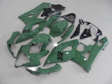 Glänzendes Armee Grün Suzuki GSXR 1000 K5 05-06 Motorrad Verkleidungen