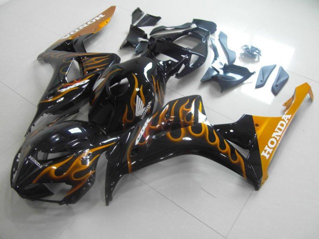 Gold Flamme Honda CBR 1000 RR 06-07 Motorrad Verkleidungen Gold Flamme Honda CBR 1000 RR 06-07 Motorrad Verkleidungen