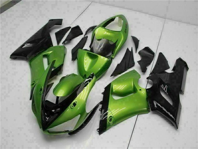 Grün Kawasaki ZX6R 05-06 Motorrad Verkleidung Grün Kawasaki ZX6R 05-06 Motorrad Verkleidung