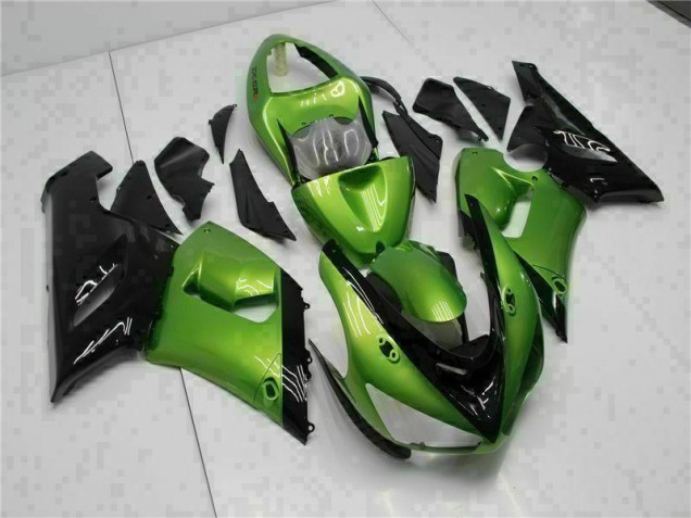 Grün Kawasaki ZX6R 05-06 Motorrad Verkleidung Grün Kawasaki ZX6R 05-06 Motorrad Verkleidung