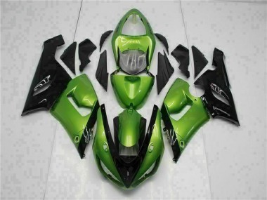Grün Kawasaki ZX6R 05-06 Motorrad Verkleidung