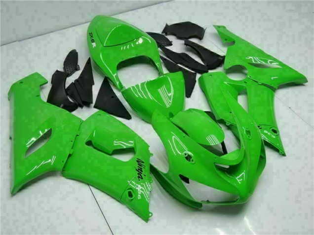 Grün Kawasaki ZX6R 05-06 Motorrad VollVerkleidungen & Plastik Grün Kawasaki ZX6R 05-06 Motorrad VollVerkleidungen & Plastik