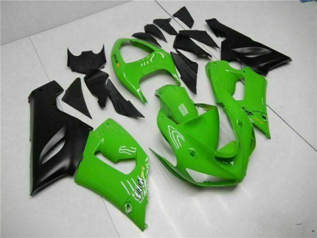 Grün Kawasaki ZX6R 05-06 Motorrad Vollverkleidung Grün Kawasaki ZX6R 05-06 Motorrad Vollverkleidung