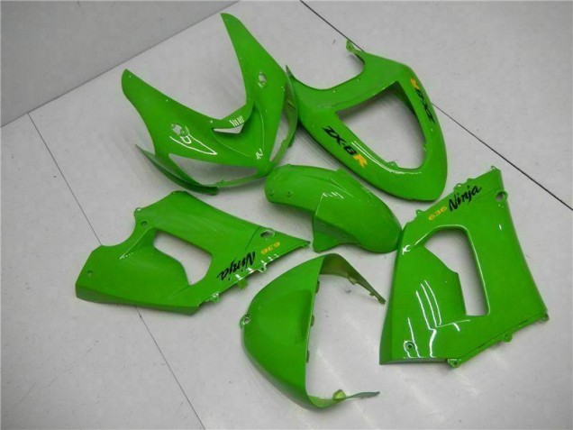 Grün Kawasaki ZX6R 05-06 Motorrad Vollverkleidung Grün Kawasaki ZX6R 05-06 Motorrad Vollverkleidung