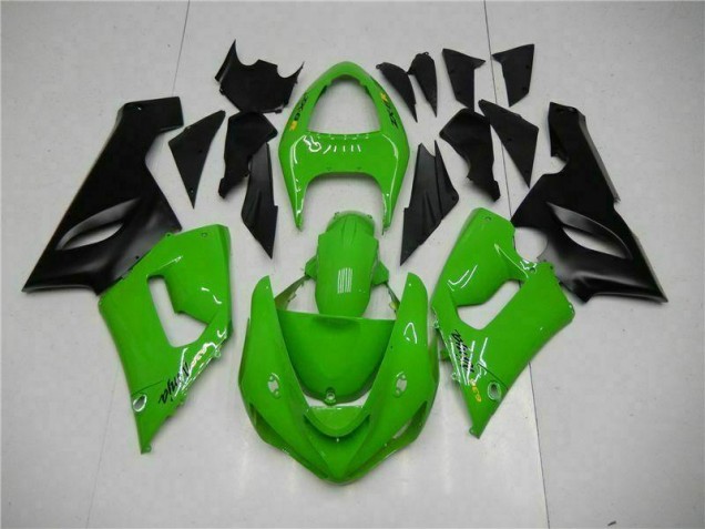 Grün Kawasaki ZX6R 05-06 Motorrad Vollverkleidung Grün Kawasaki ZX6R 05-06 Motorrad Vollverkleidung