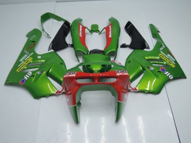 Grün Rot Kawasaki ZX9R 94-97 Motorrad Verkleidungen