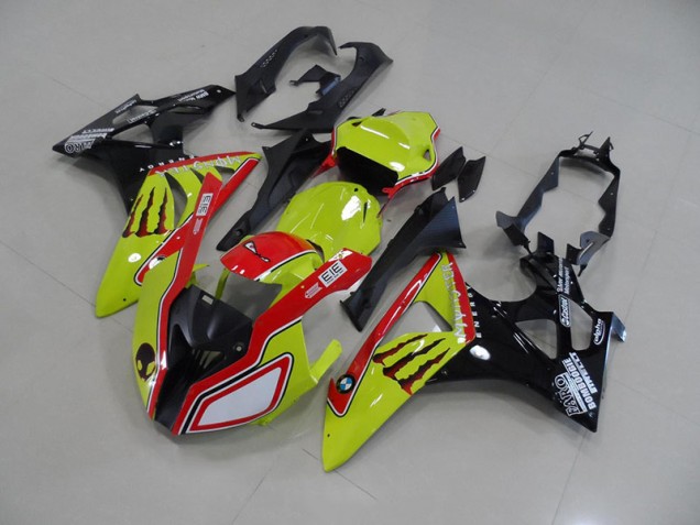 Grün Rot Monster BMW S1000RR 09-14 Motorrad Verkleidungen Grün Rot Monster BMW S1000RR 09-14 Motorrad Verkleidungen