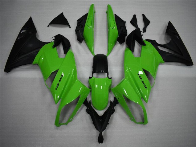 Grün Schwarz Kawasaki EX650 09-11 Motorrad Verkleidungen