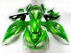 Grün Schwarz Kawasaki ZX14R ZZR 1400 12-21 Motorrad Verkleidungen Grün Schwarz Kawasaki ZX14R ZZR 1400 12-21 Motorrad Verkleidungen