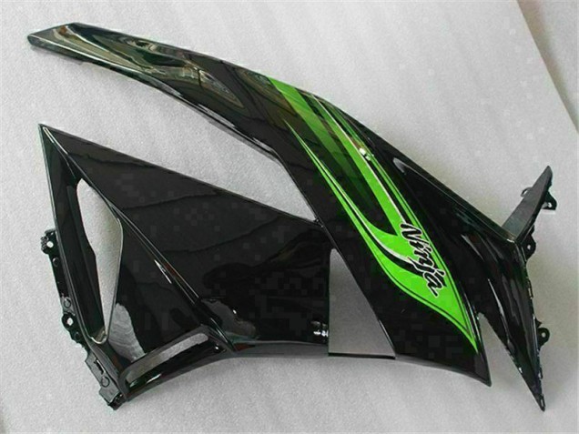 Grün Schwarz Kawasaki ZX6R 09-12 Motorrad Verkleidung