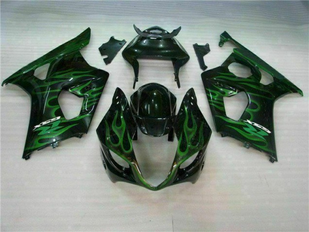 Grün Schwarz Suzuki GSXR 1000 K3 03-04 Motorrad Verkleidungen