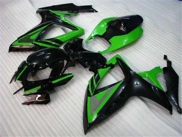 Grün Schwarz Suzuki GSXR 600 / 750 K6 06-07 Motorrad Verkleidungen Grün Schwarz Suzuki GSXR 600 / 750 K6 06-07 Motorrad Verkleidungen