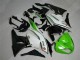 Grün Schwarz Weiß 25 Kawasaki ZX6R 09-12 Motorrad Verkleidungen Grün Schwarz Weiß 25 Kawasaki ZX6R 09-12 Motorrad Verkleidungen