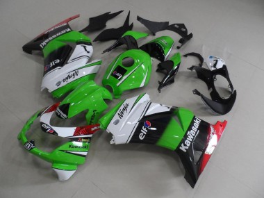 Grün Weiß Schwarz Kawasaki ZX 250R 08-12 Motorrad Verkleidung