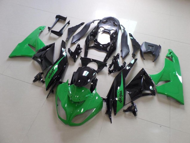 Grün und Schwarz Kawasaki ZX6R 09-12 Motorrad Verkleidungen Grün und Schwarz Kawasaki ZX6R 09-12 Motorrad Verkleidungen