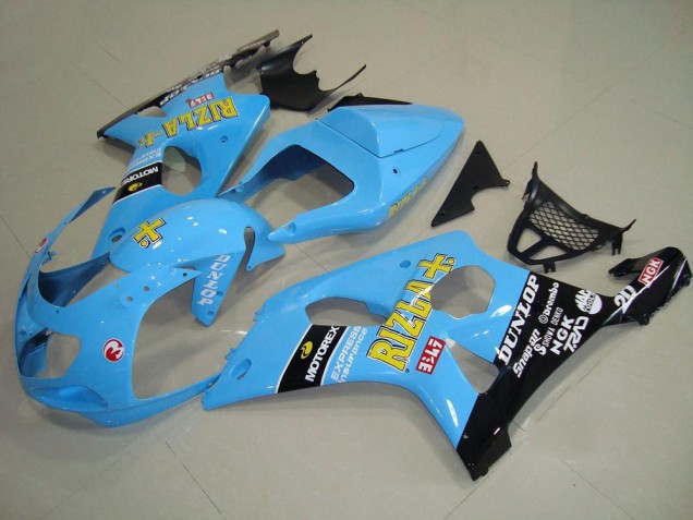 Hell blau Schwarz Suzuki GSXR 1000 K1 00-02 Motorrad Verkleidungen Hell blau Schwarz Suzuki GSXR 1000 K1 00-02 Motorrad Verkleidungen